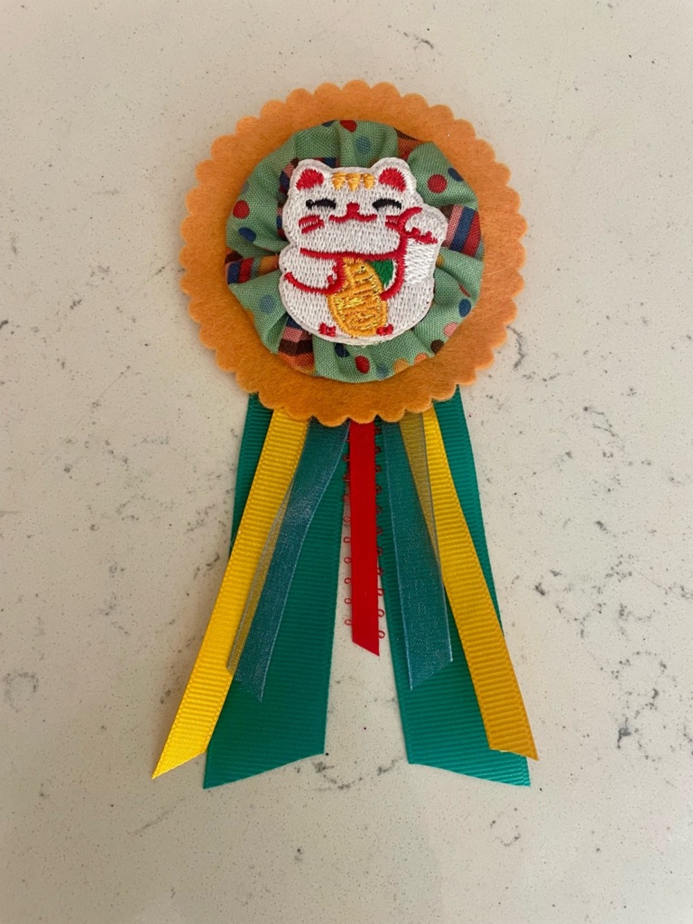 Mahjong Mum Ribbon Brooch